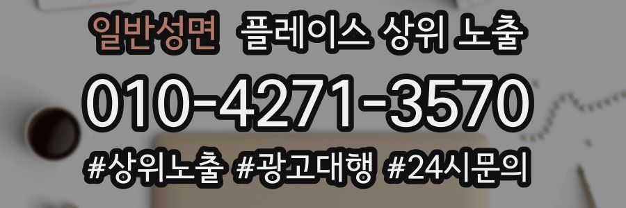 일반성면 플레이스 상위 노출