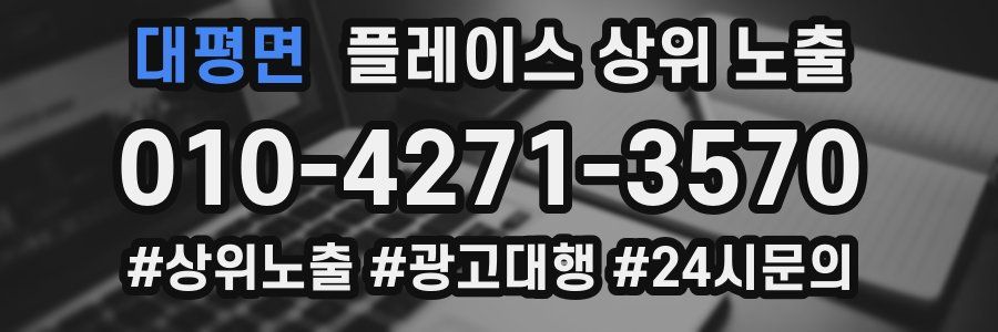 대평면 플레이스 상위 노출 가이드