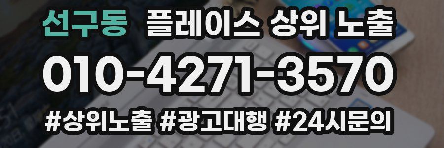 선구동 플레이스 상위 노출