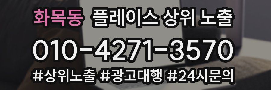 화목동 플레이스 상위 노출 개선