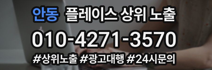 안동 플레이스 상위 노출 개선