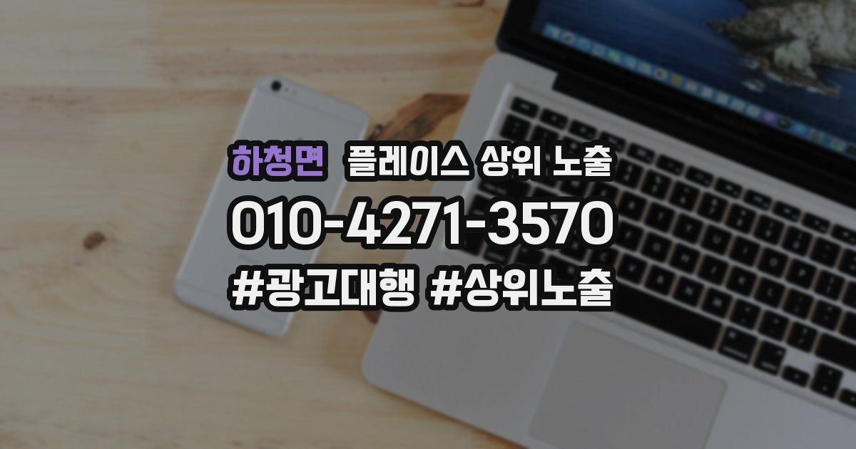 하청면 플레이스 상위 노출 전략
