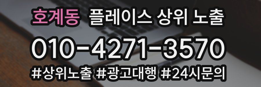 호계동 플레이스 상위 노출 가이드