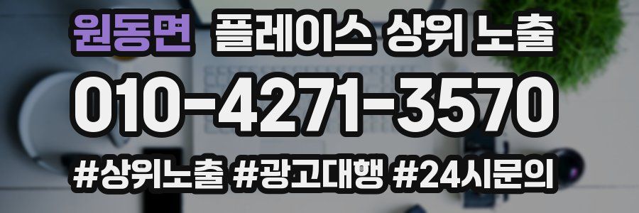 원동면 플레이스 상위 노출 개선