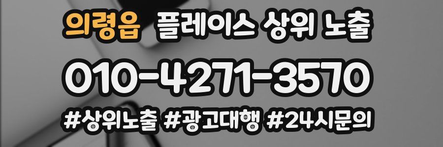 의령읍 플레이스 상위 노출 상담