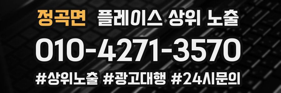 정곡면 플레이스 상위 노출 안내