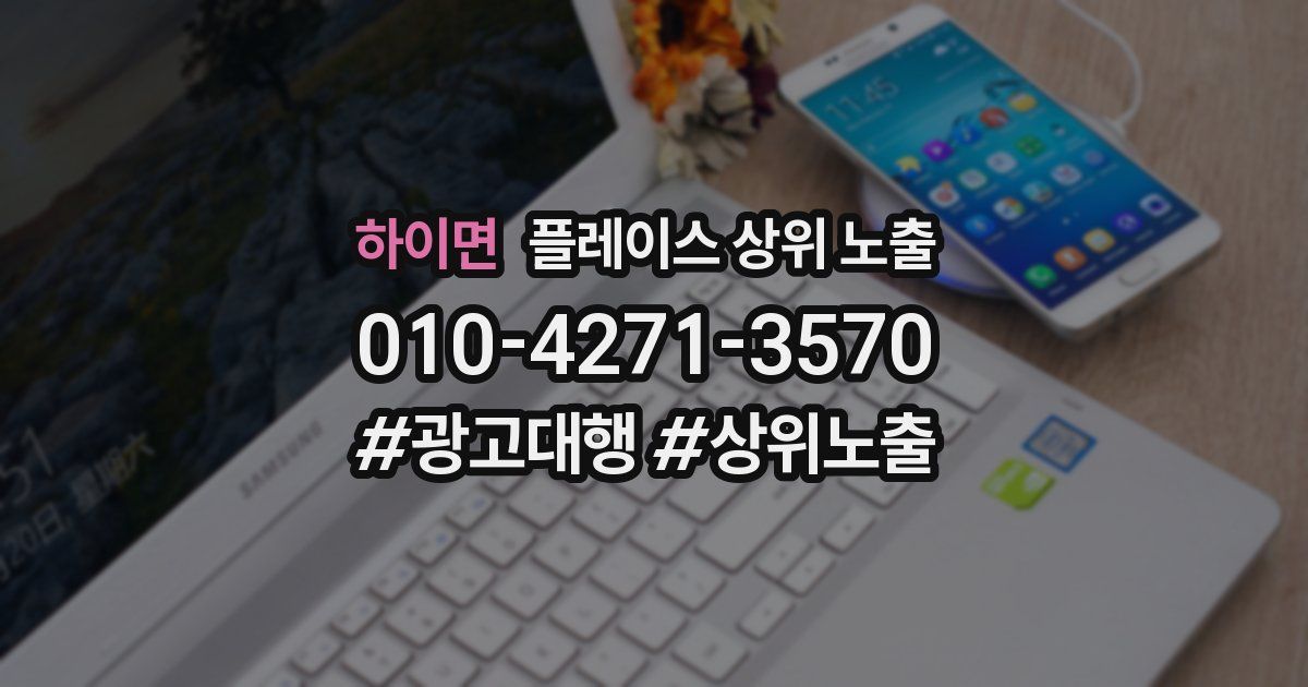 하이면 플레이스 상위 노출