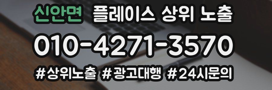 신안면 플레이스 상위 노출 개선