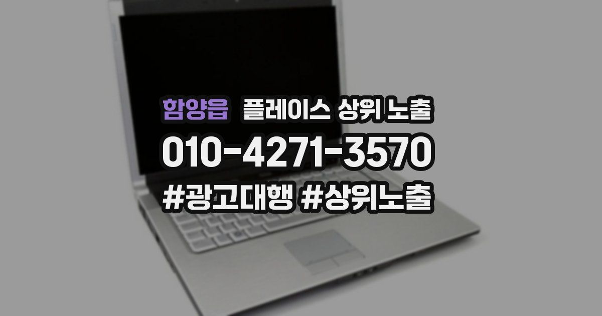 함양읍 플레이스 상위 노출 가이드