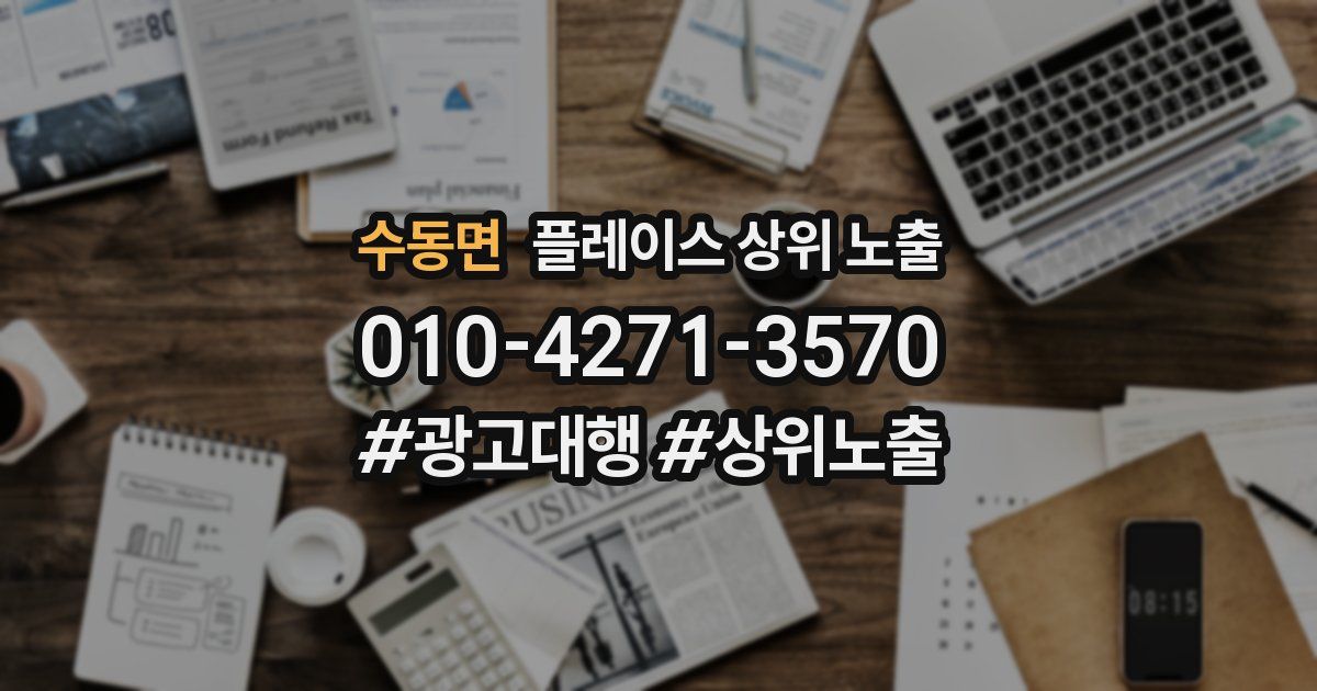 수동면 플레이스 상위 노출 전략