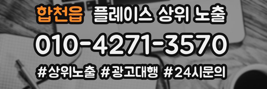 합천읍 플레이스 상위 노출 안내