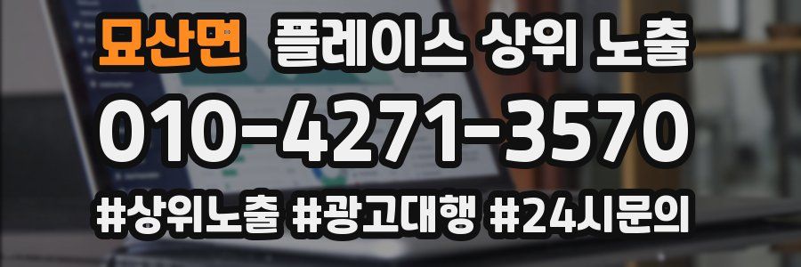 묘산면 플레이스 상위 노출 가이드