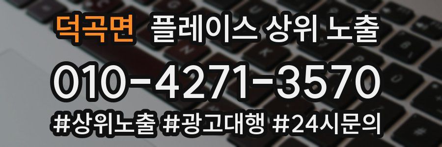 덕곡면 플레이스 상위 노출 가이드