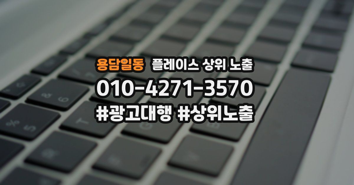 용담일동 플레이스 상위 노출 가이드