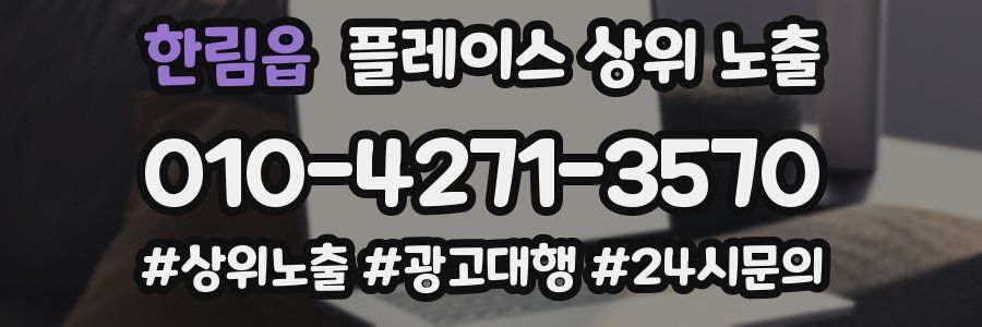 한림읍 플레이스 상위 노출 가이드