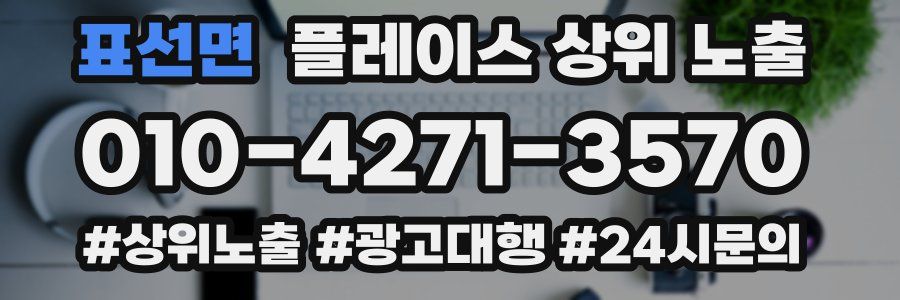 표선면 플레이스 상위 노출 개선