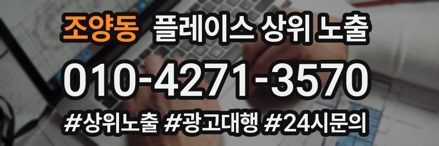 조양동 플레이스 상위 노출 개선