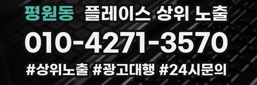평원동 플레이스 상위 노출 전략