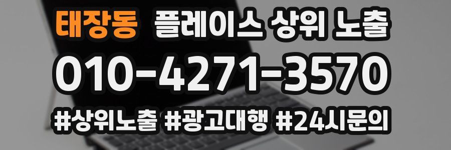 태장동 플레이스 상위 노출 전략