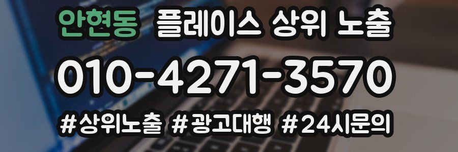 안현동 플레이스 상위 노출 상담
