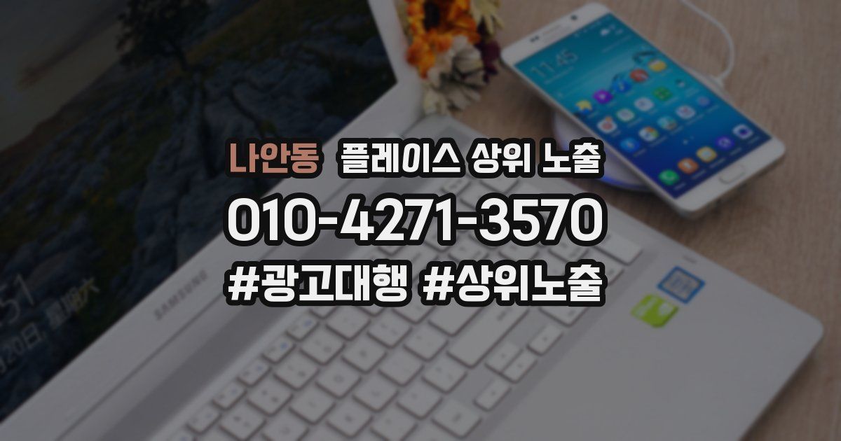 나안동 플레이스 상위 노출 상담