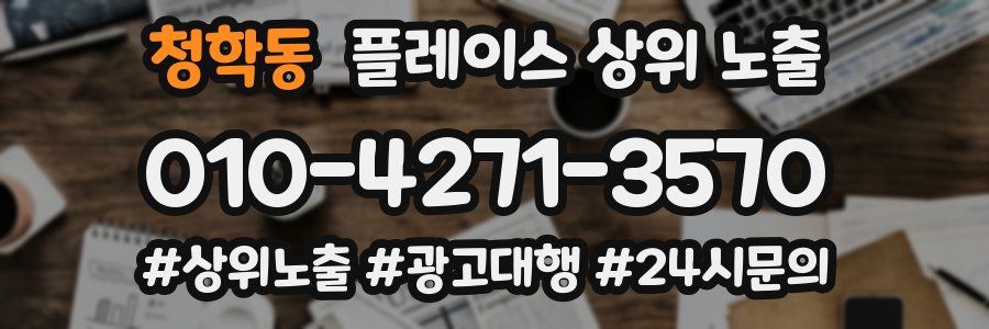 청학동 플레이스 상위 노출 상담