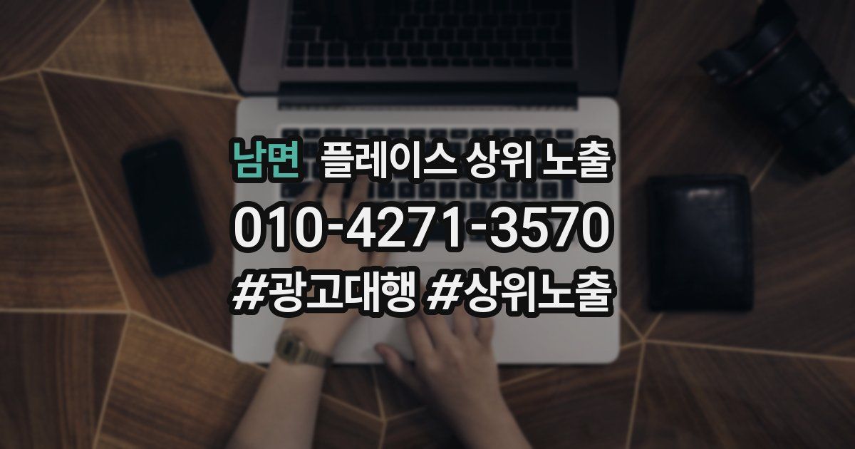 남면 플레이스 상위 노출 가이드