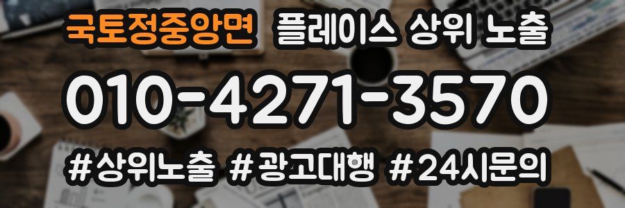 국토정중앙면 플레이스 상위 노출 개선
