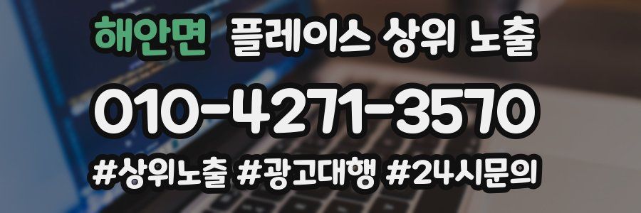 해안면 플레이스 상위 노출
