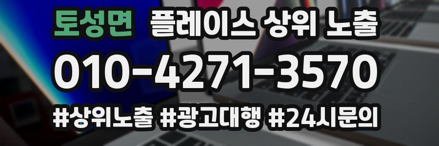 토성면 플레이스 상위 노출 개선