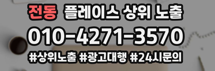 전동 플레이스 상위 노출 상담
