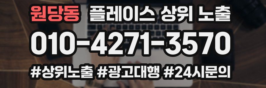 원당동 플레이스 상위 노출 전략