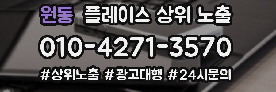 원동 플레이스 상위 노출 상담