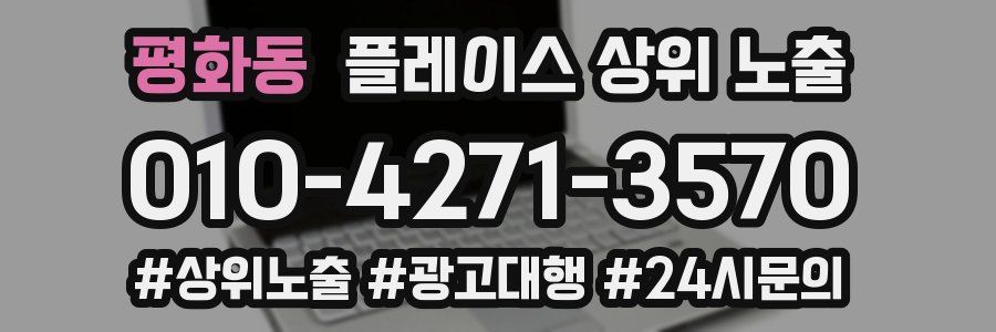 평화동 플레이스 상위 노출 상담