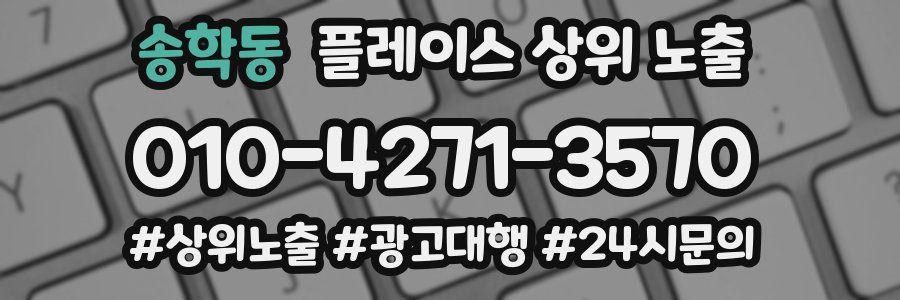 송학동 플레이스 상위 노출 개선