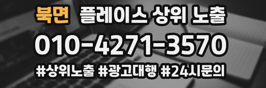 북면 플레이스 상위 노출