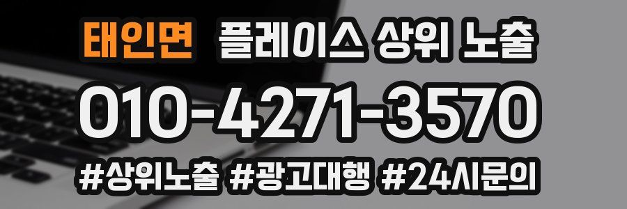 태인면 플레이스 상위 노출 안내