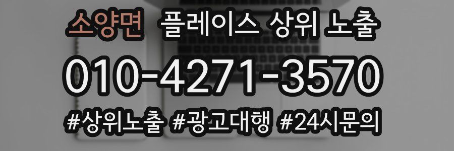 소양면 플레이스 상위 노출