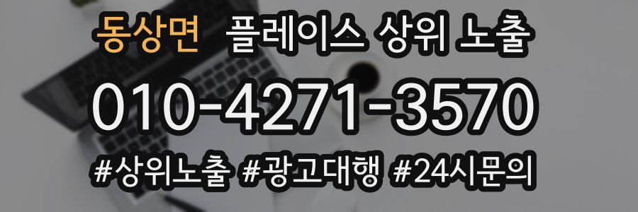 동상면 플레이스 상위 노출 가이드