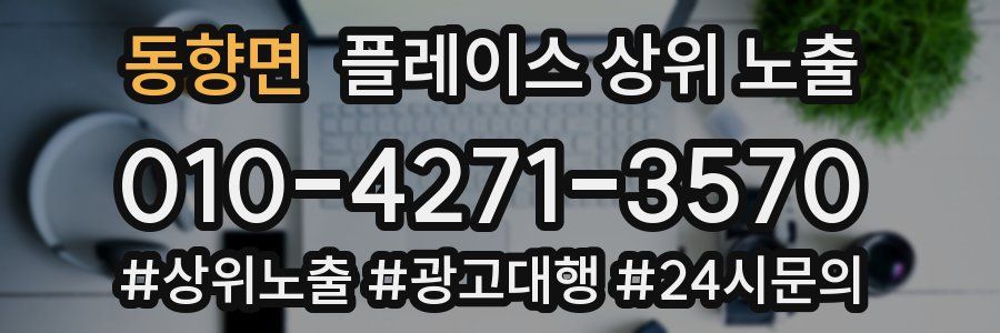 동향면 플레이스 상위 노출 전략