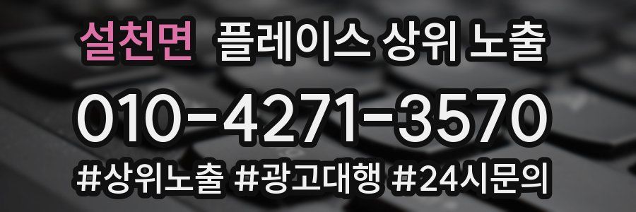 설천면 플레이스 상위 노출 개선