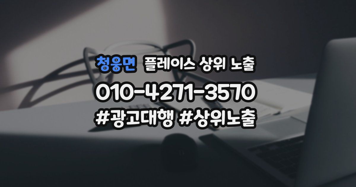 청웅면 플레이스 상위 노출 전략