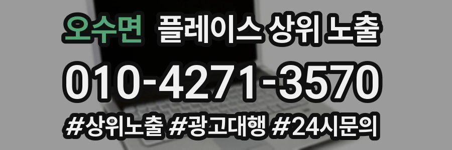 오수면 플레이스 상위 노출 안내
