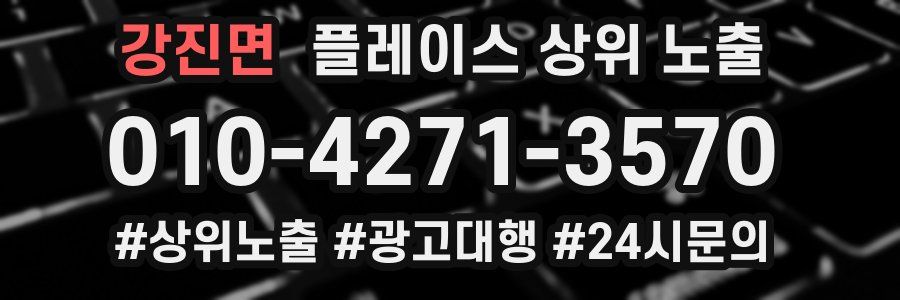강진면 플레이스 상위 노출 안내