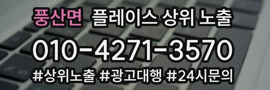 풍산면 플레이스 상위 노출 가이드