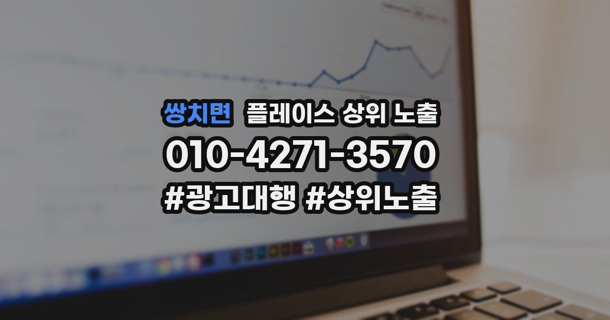 쌍치면 플레이스 상위 노출 개선