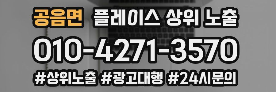 공음면 플레이스 상위 노출 가이드