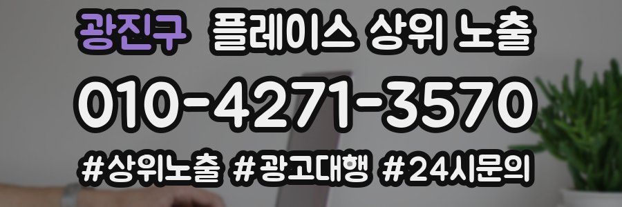 광진구 플레이스 상위 노출 개선