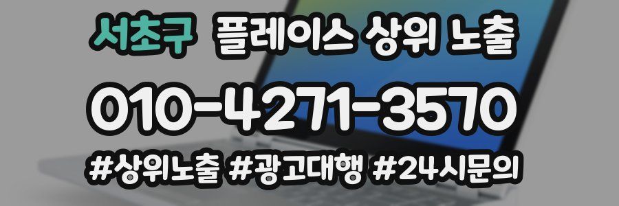 서초구 플레이스 상위 노출 개선