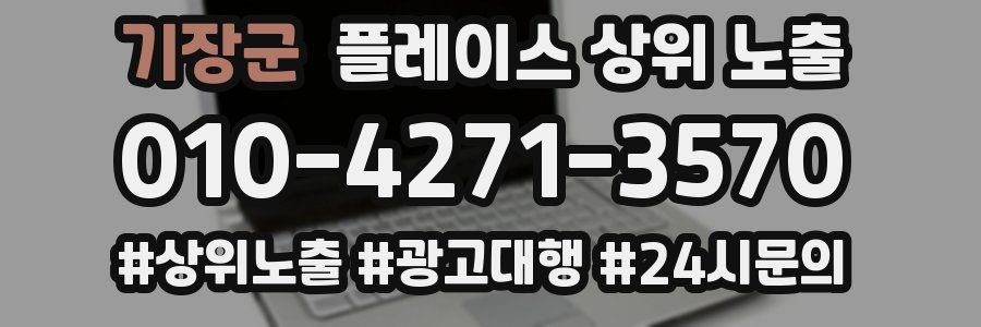 기장군 플레이스 상위 노출 개선